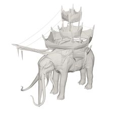 10000.jpg Archivo 3D gratis Elefante・Objeto de impresión 3D para descargar