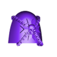 Shields_and_PadsCube_241.stl Templar Shoulder Armour PT2- the Sequel