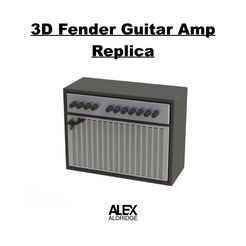 3D-Guitar-Amp.jpg STL-Datei 3D Fender Gitarrenverstärker Replik herunterladen • 3D-druckbares Modell, alexaldridge