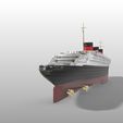 7.jpg SS Normandie ocean liner printable model, full hull and waterline versions