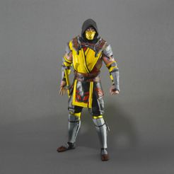 1.jpg STL file Mortal Kombat 11 / Scorpion / no supports・3D printer model to download