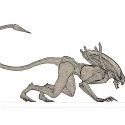 drone_2.jpg Fichier STL gratuit Drone extraterrestre Xenomorphe・Idée pour impression 3D à télécharger