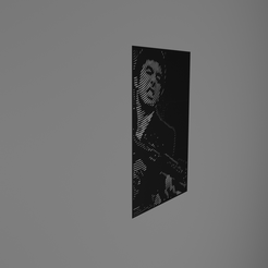RENDER.png Fichier STL ART MURAL - SCARFACE・Objet pour imprimante 3D à télécharger