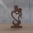 untitled6.jpg Love Couple Heart Decor With 3D Stl File, Digitl File, Desk Decor Stl, Room Decor, 3D Print, Lover Gift, Wood Decor