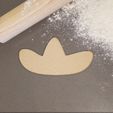 sombrero-sil-square.jpg Sombrero Silhouette Cookie Cutters Multiple Sizes