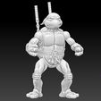 ScreenShot589.jpg Michelangelo TMNT 6" Action Figure for 3d printing.