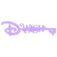 Wish Key.stl Chave dos desejos para o cruzeiro Disney