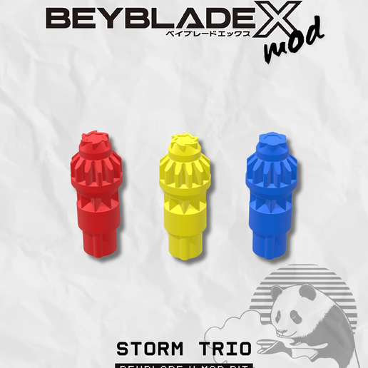 Beyblade X Bit Mod Storm Trio