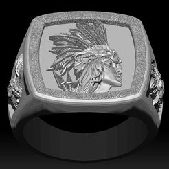 3.jpg STL file Indian ring silver gold jewelry printable 3D model・3D printing model to download
