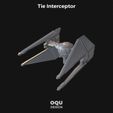 Tie Interceptor OQuU eS [ei Star Wars Imperial Tie Interceptor Wargame (X-Wing compatible)