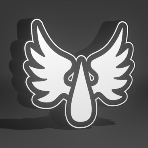 Grimdark Lightbox - Winged Blood Drop