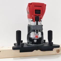 IMG_20230410_105517.jpg Archivo STL Base central para fresadora Milwaukee M18 FTR・Diseño imprimible en 3D para descargar