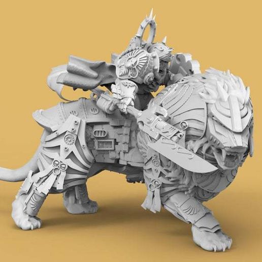 Lions5.jpg Fichier STL gratuit La garde du lion de l'empereur・Design pour imprimante 3D à télécharger, PoseidWorkshop