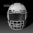 BPR_Composite-b.jpg NFL Fottball Helmet Riddell Speed with Padding 3D Model