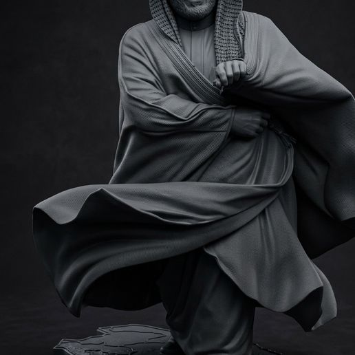 Mohammed bin Salman MBS Statue - Iconic Walking Stance on Saudi Map Base لقطة الامير محمد بن سلمان الايقونية فوق قاعدة خريطة السعودية