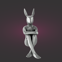 rabbit-render.png Fichier STL femme-lapin・Plan pour impression 3D à télécharger