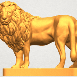 TDA0313 Lion (iii) A01.png Fichier 3D gratuit Lion 03・Modèle imprimable en 3D à télécharger