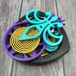 IMG_5562.jpg STL file Tri-Cage Escapement Desk Toy - Tourbillon - Watch Mechanism・3D printing template to download