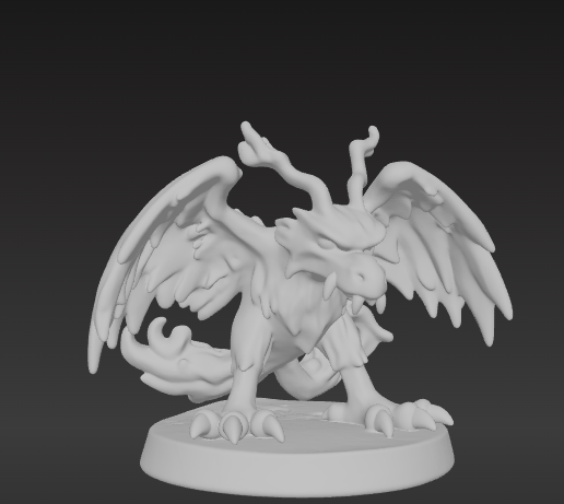 🐉 Digimon Miniature For RPG - Birdramon・ STL File for 3D printing・Cults