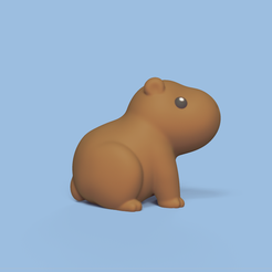 Cod511-LittleCapybara-1.jpg Fichier 3D Petit Capybara・Modèle imprimable en 3D à télécharger