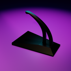 podstawka-render.png Free STL file Miniature gliders stand・3D printable object to download