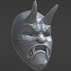 2b6d95e2-7b3b-4c18-b9c2-7745d4cc9d40.png Free 3D file PAY DAY 2 Mask Oni・3D printing template to download