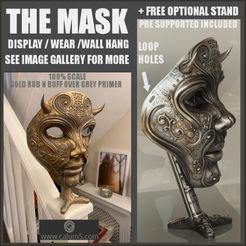 CULTSMASK.jpg Archivo STL La máscara y el soporte opcional gratuito・Modelo para descargar y imprimir en 3D