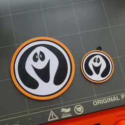 GhostbustersFilmation.JPG Filmation Ghostbusters Coaster & Keychain
