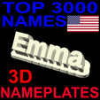 nameplate-us.png 3D Nameplate STLs for US first names