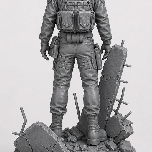 🦸 Post-Apocalyptic Stalker – 3D Printable Figurine・ STL File for 3D ...