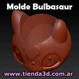 molde-bulbasaur-cabeza-3.jpg Bulbasaur Head Pot Mold