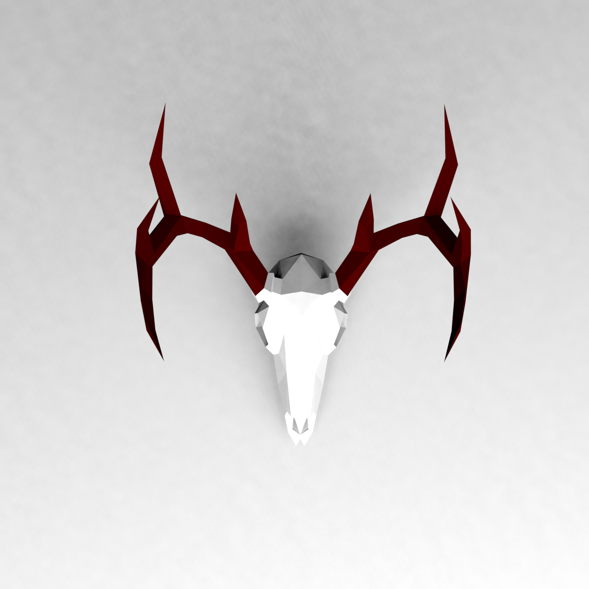 AGAESD.png Download OBJ file Low poly Deer Skull • Design to 3D print, vitascky
