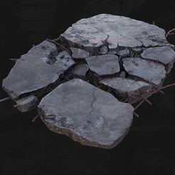 base-gears2.jpg Каменное основание для миниатюрных фигурок игрушек 3D печать модели