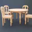 20230310_114641-cropped.jpg Dining Table and Chairs - Miniature Furniture 1/12 scale