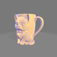 cccc.png Cute Cat Mug with Bow Tie – 3D Printable Model(STL