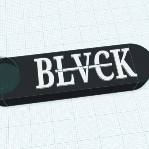 🔑 key ring black・Free STL File for 3D printing・Cults
