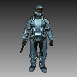 Halo.jpg Descargar archivo STL gratis Escáner 3D Halo 3 ODST Soldier • Diseño para imprimir en 3D, 3DWP
