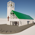 iglasiacampanarioN01.png 3D Church in N scale (updated)