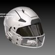 BPR_Composite4a.jpg Facemask Pack VIII for NFL Riddell AXIOM Helmet Geosanmo 3D print model