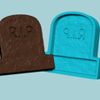 t.png Halloween Molding A08 Tomb - Chocolate Silicone Mold