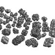 Assem19.JPG Geometrical space debris and asteroids 3D print model