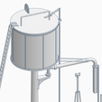 Water-Tower-02-19.png Cylindrical Sectional Water Tower - OO Gauge / 1:76 Scale