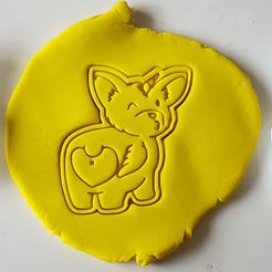 10.jpg STL-Datei Angel Unicorn Doge Cookie Cutter・3D-druckbare Vorlage zum herunterladen