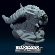 01.png Bust of Demon 3D print model