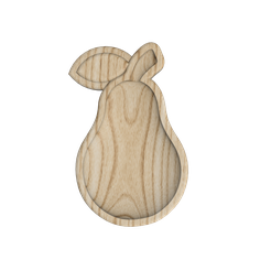 Pear-plate-1.png Archivo STL Plato de pera・Plan de impresora 3D para descargar