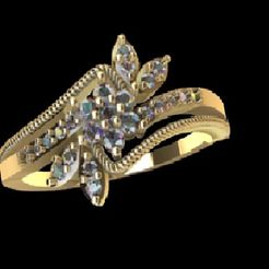 0071.jpg Archivo STL Anillo de diamantes・Plan imprimible en 3D para descargar