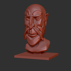 HommeBarbe.png Archivo STL gratis Busto masculino con perilla・Diseño imprimible en 3D para descargar, KernelDesign