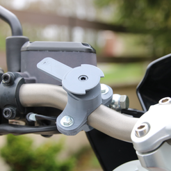 DuoLock1.png STL file DuoLock_Roadster motorcycle phone holder・Design to download and 3D print