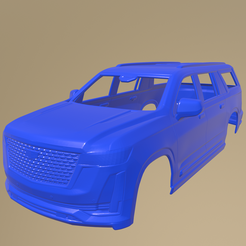 a19_013.png Fichier STL Cadillac Escalade ESV Luxe 2021 CARROSSERIE IMPRIMABLE・Modèle pour impression 3D à télécharger