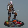 Preview22.jpg Geralt vs The Crones The Witcher 3 - Henry Cavill Version 3D print model
